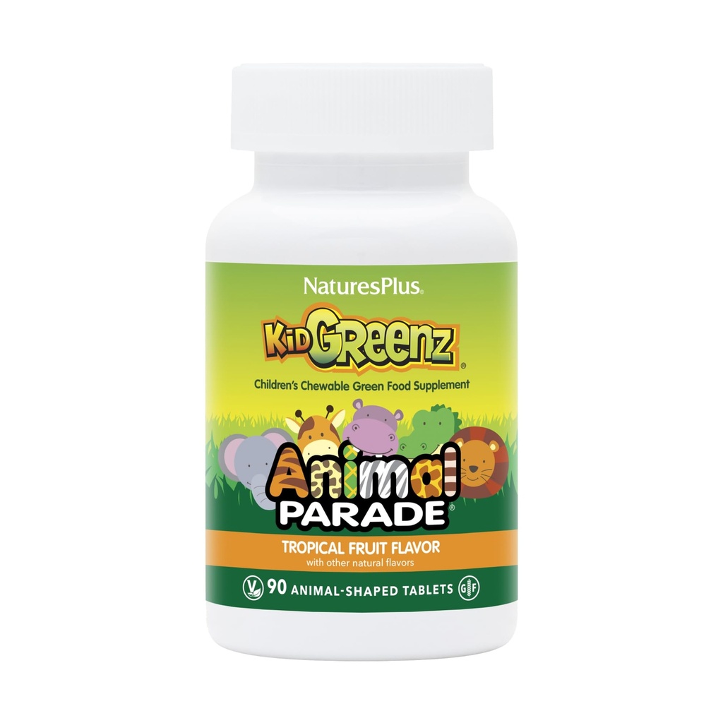 Nature 's Plus Ape Kidgreenz Žvýkací tablety, 90 Počet