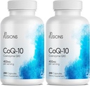 Infuze Čistá Extra síla CoQ10 400mg 400 Kapsle High Absorpční Gluten Free Non- GMO 2 Pack