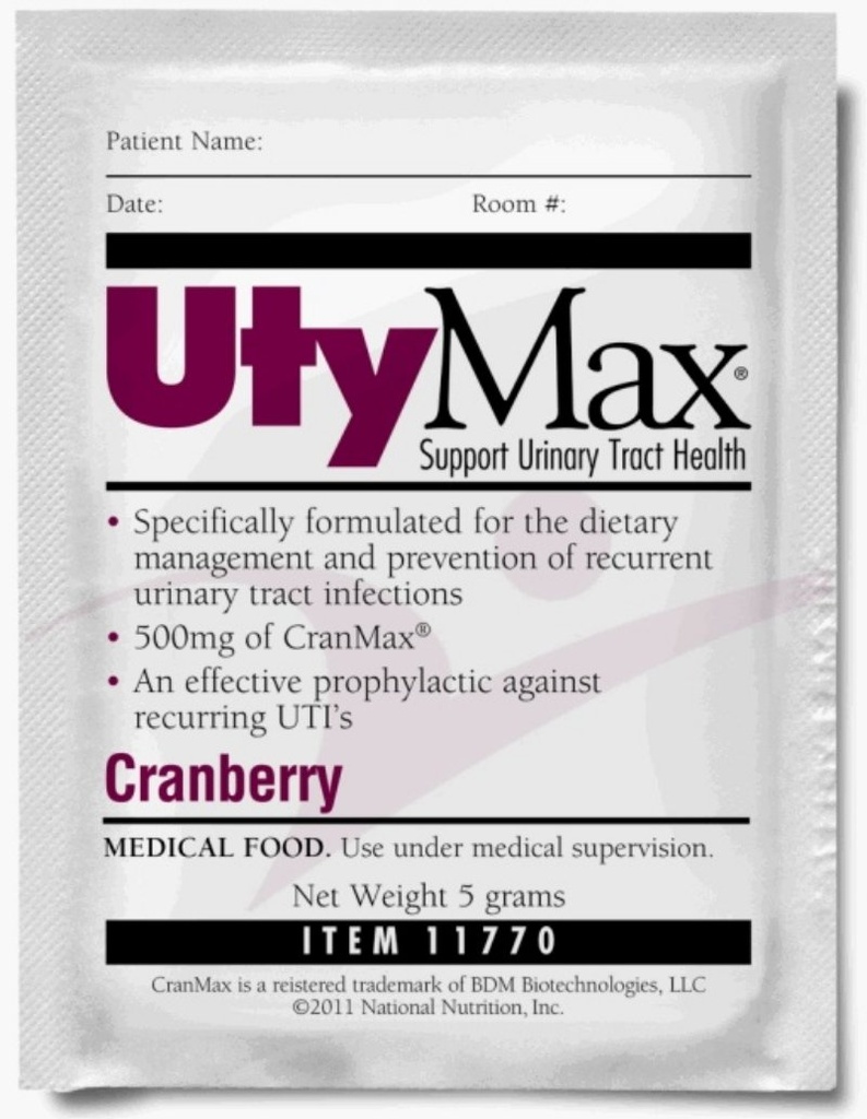 UtyMax Cranberry Drink Mix (DUPMENT PWDR, UTYMAX, 5 GRAM PKS) 60 Každý / Případ