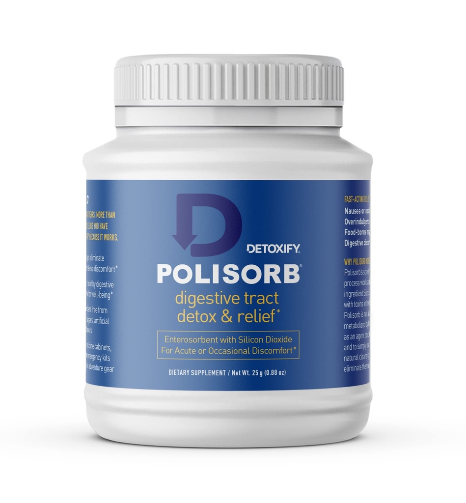 Detoxifikovat polisorb stravitelné Tract Cleanse - oxid křemičitý Detox Drink pro Gut zdraví, Žaludek Komfort & Čištění, Směs s vodou, Šťáva, čaj - Family-Friendly, 2 Tbsp Serving pro dospělé