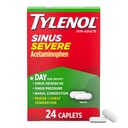 Tylenol Sinus Těžké Denní Cold & Flu Relief Medicine Kaplety, Non- Drowsy Pain Reliever, Horečka Reductor Expectorant & Decongestant, Acetaminofen, Guaifenesin & Fenylefrin HCl, 24 ct