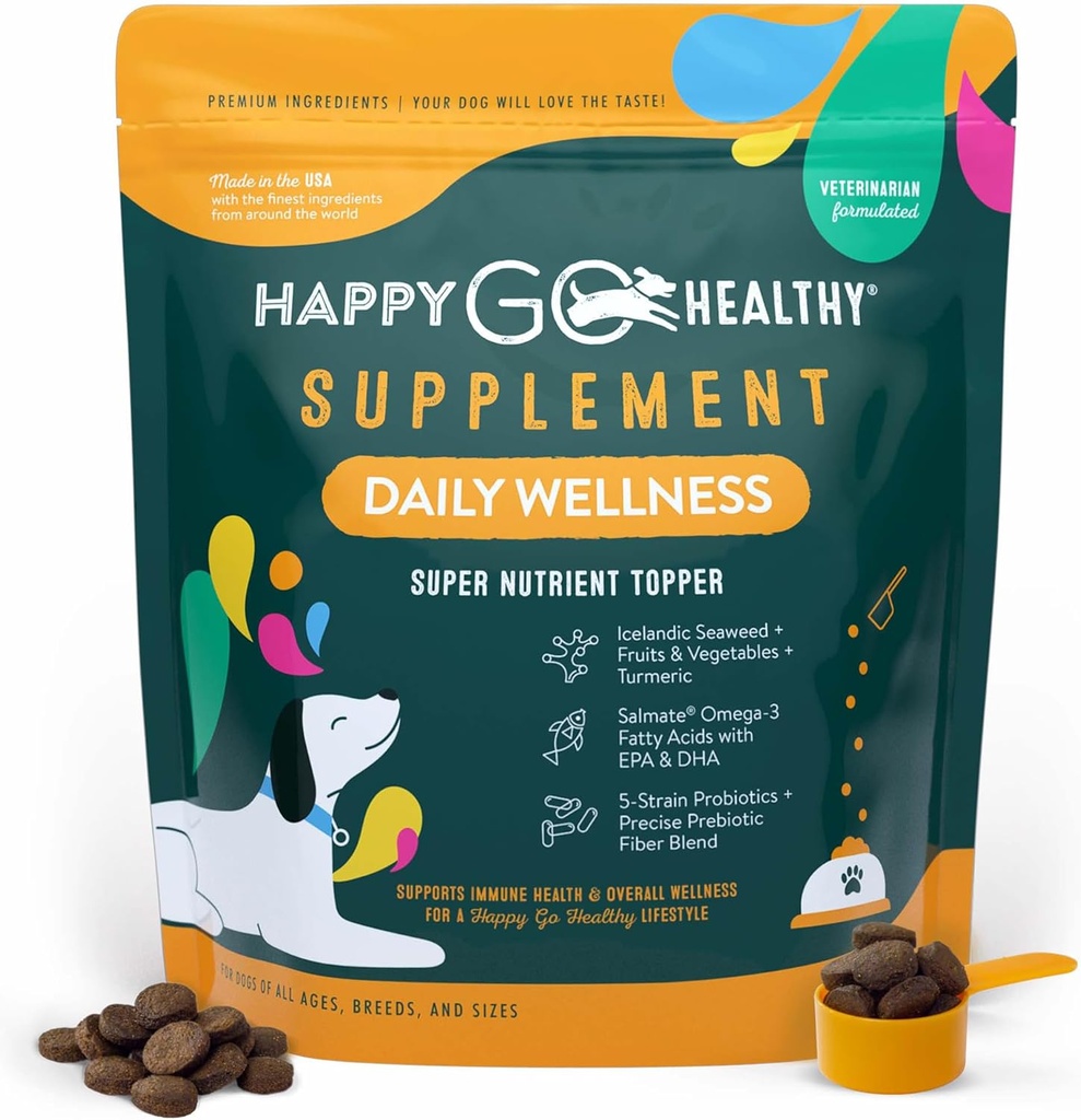 Denní wellness doplňky pro psy CUPS 124; Probiotické a prebiotické výhody s Fish Oil & Seaweed udržet vašeho psa Beaming celý den 124; Všechny Breeds a velikosti CUPS 124; 120 Počet