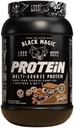 Celosvětová Nutriční pouzdro kompatibilní s černým kouzelným proteinem Powder - Multi- Source Protein Syrovátka, vejce a kasein komplex s enzymy a MCT- 2LB táborák Kouří Flavor s víceúčelovým Keychain