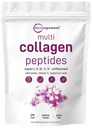 Micro Ingredients Multi kolagen Peptides Powder, 8oz CZ124; Typ I, II, III, V, X + Biotin, Vitamin C & Hyaluronic Acid CZ124; Neochucené CZ124; Podporuje vlasy, kůže a společné zdraví CZ124; Keto, Non- GMO