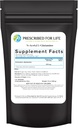 Předepsaný pro život N acetyl L glutamin prášek, čistý L glutamin aminokyseliny dodatek (12oz / 340g)