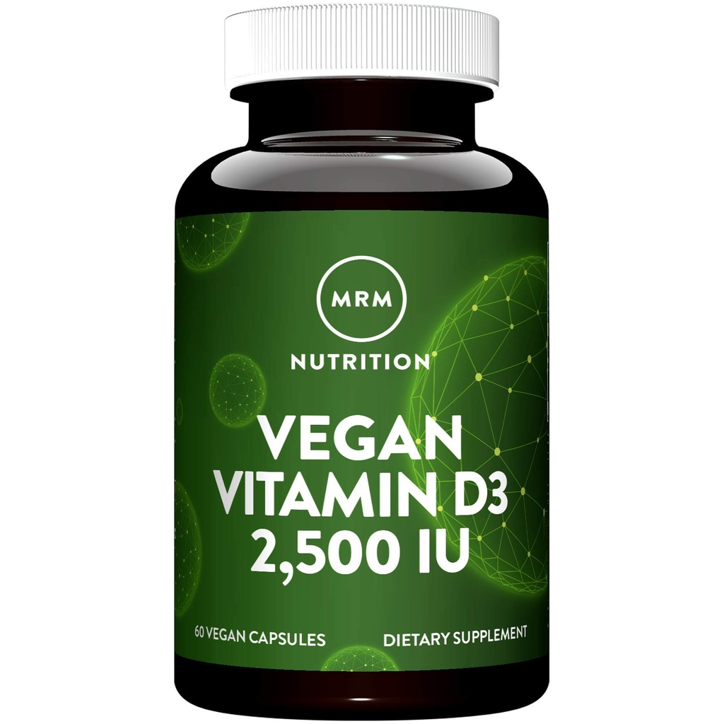 MRM Nuturition Vegan Vitamin D3 2 500 IU vitaminu 124; Bone + Imunitary Health PHARMAD 124; Vyrobeno z lékořice 124; Podporuje absorpci vápníku 124; Vegan + Vegetarian Friendly PHARMAR 124; 60 Služeb
