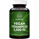 MRM Nuturition Vegan Vitamin D3 2 500 IU vitaminu 124; Bone + Imunitary Health PHARMAD 124; Vyrobeno z lékořice 124; Podporuje absorpci vápníku 124; Vegan + Vegetarian Friendly PHARMAR 124; 60 Služeb