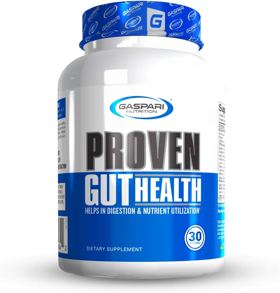 Gaspari Nutrition Proven Gut Health, Promotes Health Digestion, Prebiotics and Probiotics, Sports Digestion and Nutrient Utilization (30 Servings)