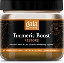 Gaia Byliny Turmeric Boost Obnova - Turmeric Drink Mix Podpora zdravé reakce na otok u dospělých - s kurkumin kurkumin, Black Pepper, svatý Basil & Ginger - 4.3 Ounces (21- Day Supply)