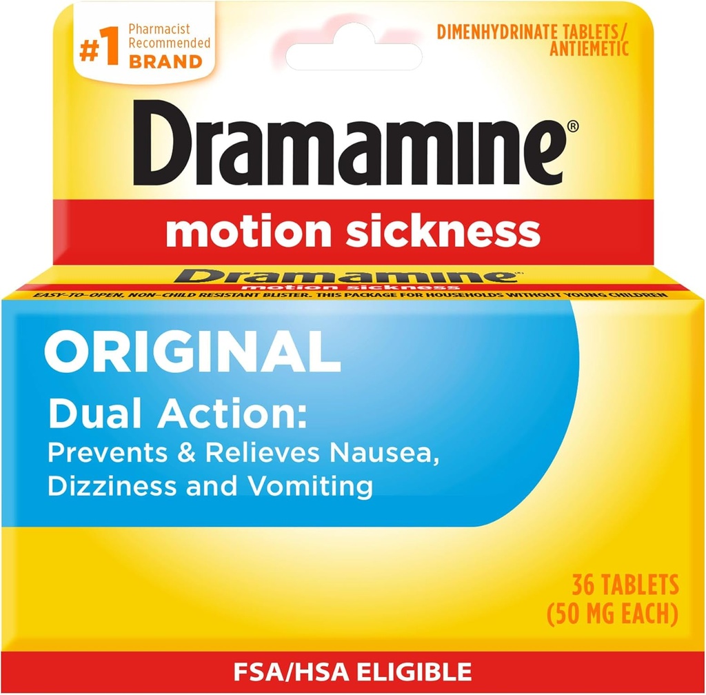 Dramamin Original, Motion Nemoc Relief, 36 Count
