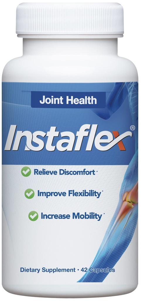 Instaflex Joint Support Supplementary - Klinicky studovaný Joint Relief Blend of Glucosamine, MSM, White Willow, Turmeric, Ginger, Cayenne, Hyaluronic Acid - 42 Kapsle