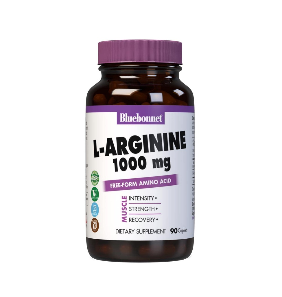 Bluebonnet L- Arginine 1000 mg Kapsle, 90 Počet