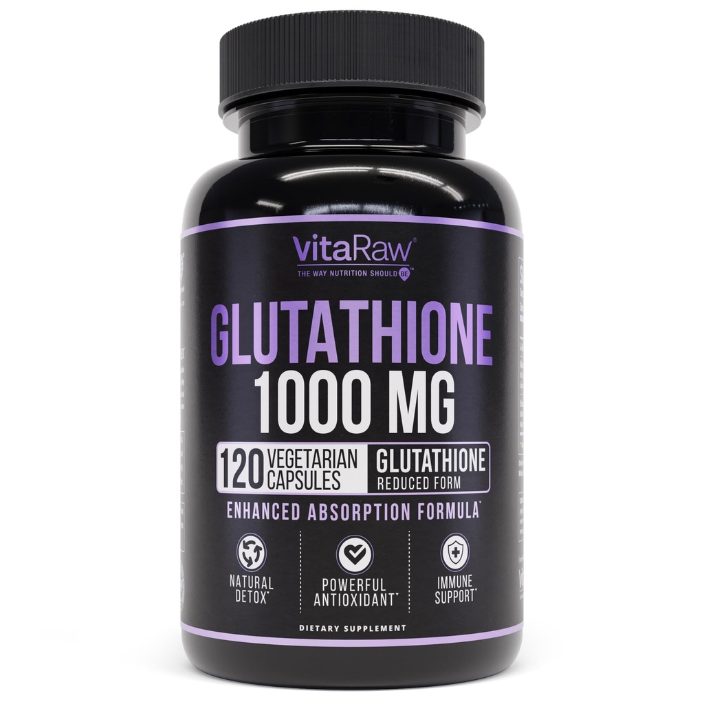 1000mg Glutathione pro imunitní podporu - 100mg Absorpční komplex - Redukovaný Liposomální Glutathione Dodatek s Alpha Lipoic Acid - Brain Booster, Žhavá kůže, Podpora jater