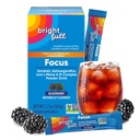 Doplněk Focus Sugar Free Dieter Supplement Drink Mix s Ashwagandha, Lví hříva, B Vitamíny B1 B2 B3 B5 B6 B12, pro Cognitive Performance & Clarity BlackBerry, 21 Day Supply