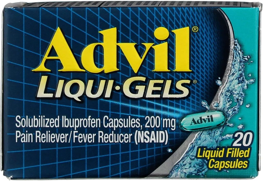 Advil Pain Reliever / Horečka Reducer Liqui- Gels 20 CP - Koupit balení a uložit (Balení po 2)