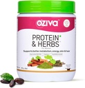 OZIVA Protein & Byliny pro ženy 124; 500 Gm (16 Služeb) 124; s Multivitamins, Curcumin, Shatavari, Tulsi pro podporu metabolismu, Hormonální bilance & kůže, zdraví vlasů (1.1 Lb)