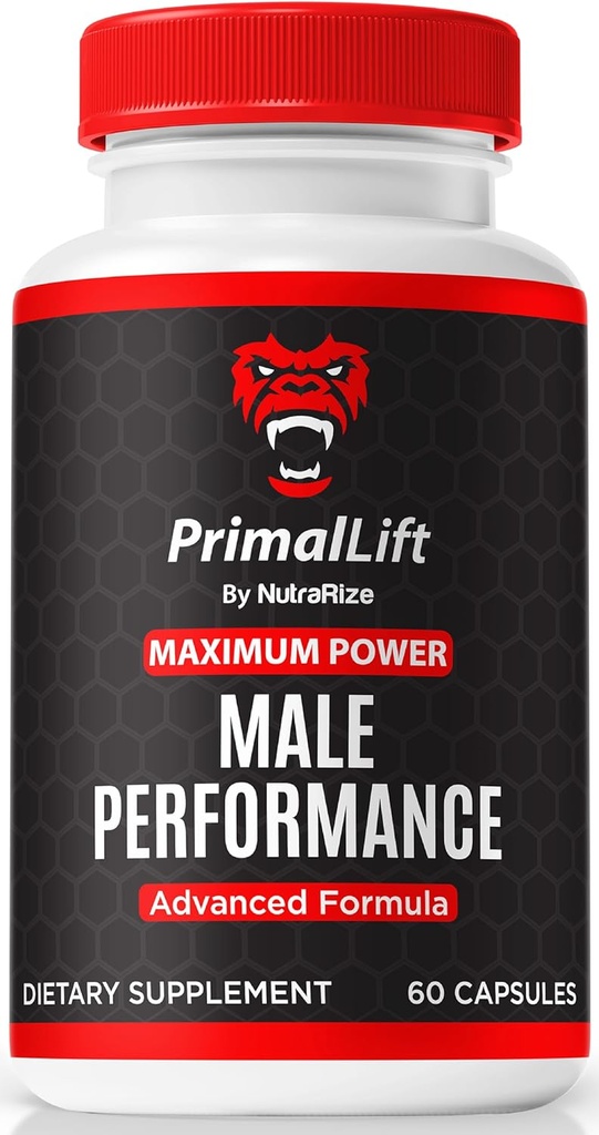 NutraRize PrimalLift Pills, Oficiální Primal Lift pro muže, PrimalLift mužský výkon, Všechny přírodní vzorec na podporu výkonu a celkové tělo Wellness, PrimalLift ME Review (60 Kapsle)