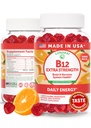 Lunakai Extra Strength 3000mcg Vitamin B12 Gummies - USA Made, Delicious Daily Energy & Metabolismus Support - Vegan B12 Metylkobalamin dodatek 60ct
