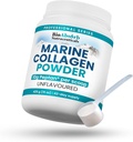 Bio Absorb Marine Collagen Powder, Extra Strength w / Peptan (typ 1 Hydrolyzované kolagen Peptidy), 15 oz, 42- Day Supply