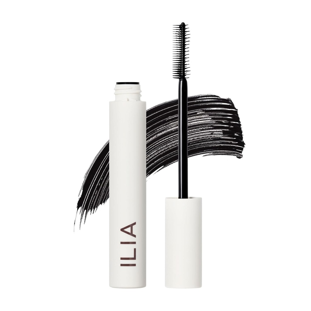 ILIA - Neomezený Lash Mascara current 124; Lehký, Nourshipping, Lengthening, Lifting Curing124; Flake + Smudge-Resistant Curren124; Non- Toxický, Cruelty-Free, Ophthalmologist- Tested, Safe For Sensitive Eyes (Soft Black)