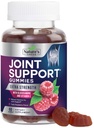 Společná podpora Gummies Extra síla Glucosamine Gummy dodatek s vitamínem E - Přírodní chrupavky a společné zdraví a flexibilita podpora, Nejlepší podpora Glucosamine Chew pro muže a ženy - 60 Gummies