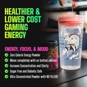 Gamer Supps, GG Energy Red Raspberry (100 Servings) - Keto Friendly Gaming Energy a Nootropní Směs, Cukr zdarma + Organic Caffeine + Vitamíny, Powder Drink