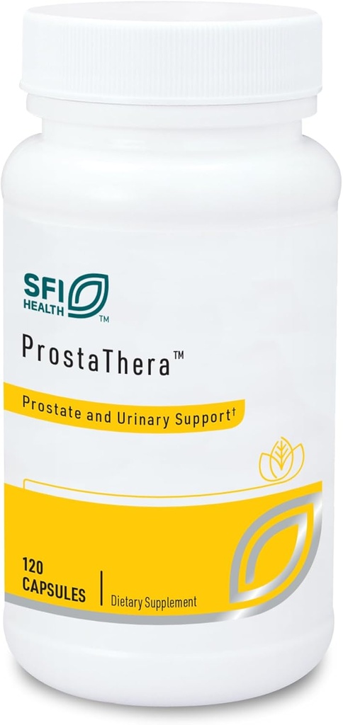 Klaire Labs SFI Health Prostathera - Prostate Supplement for Men with Saw Palmetto, Pollen, Nettle, Pygeum & Minerals - Gluten- Bezplatné doplňky na podporu Prostate & Urinary Health (60 tablet)