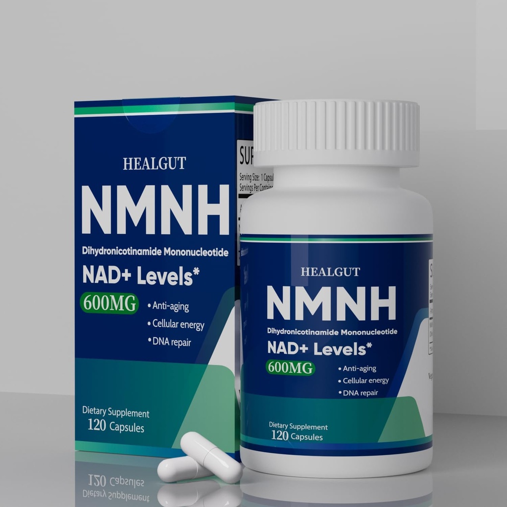 NMNH Kapsle: 120 Počet, 600mg NMNH dodatek pro NAD + Optimalizace
