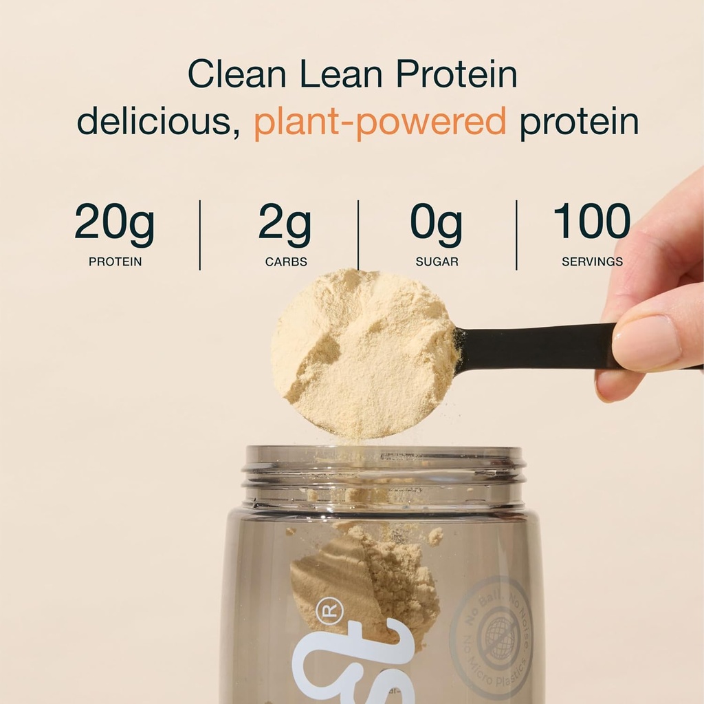 Nuzest - Pea Protein Powder - Clean Lean Protein, Premium Vegan Plant Based Protein Powder, Dairy Free, Gluten Free, GMO Free, Protein Shake, Rich Chocolate, 100 Servings, 5,5 lb