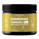VINATURA Berberine 1500mg - dodatek Berberine s Ceylon Cinnamon, Max Potency Berberine HCL - 90 Kapsle