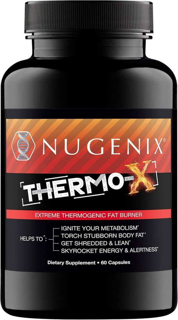 Nugenix termo-X: Termogenní spalovač tuků doplněk pro muže, Extreme Metabolic Accelerator, 60 Počet