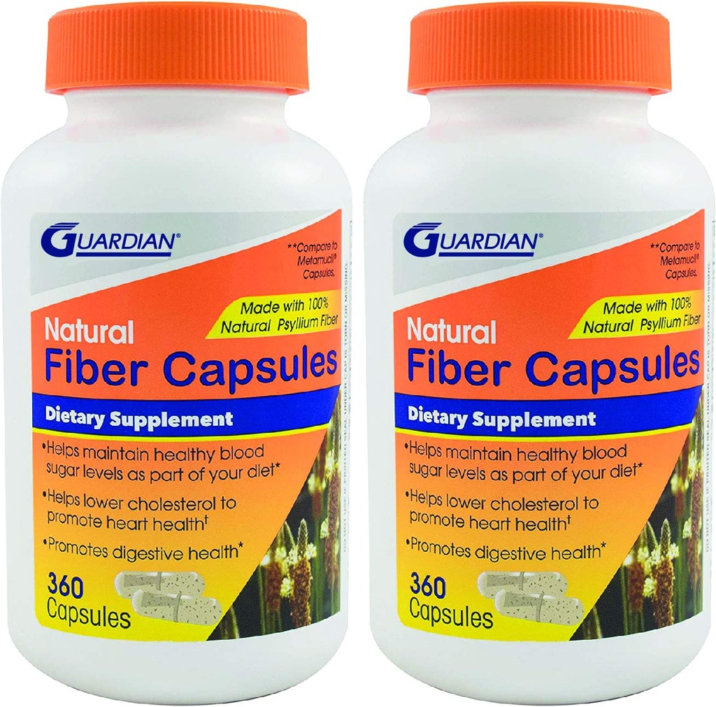 Ochránce Psylium Fiber Kapsle, Přírodní Psylium Husk (720Ct)