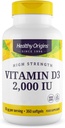 Zdravý původ Vitamin D3 1 000 IU (Non- GMO), 360 Softgels