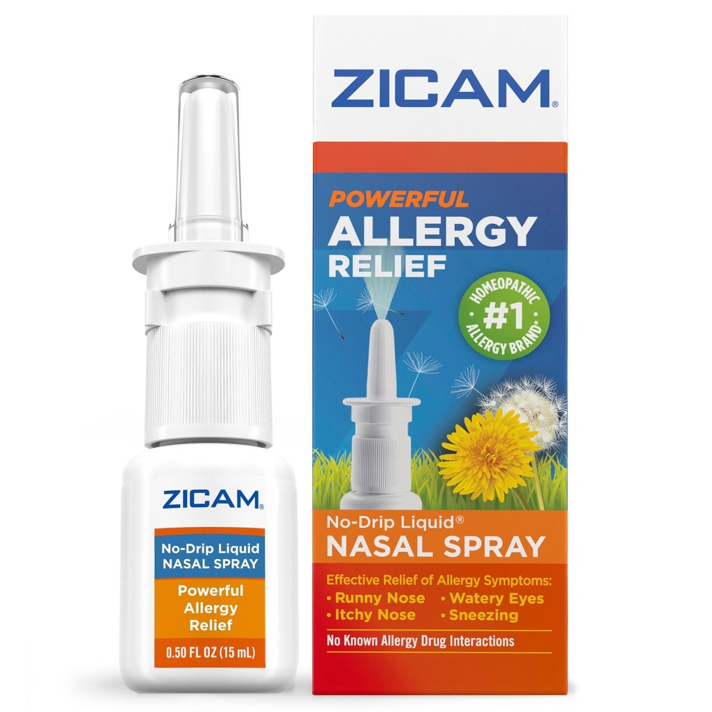 Zicam Alergics Relief No- Drip Liquid Nasal Spray Non- Drowsy, 0.5 Ounce