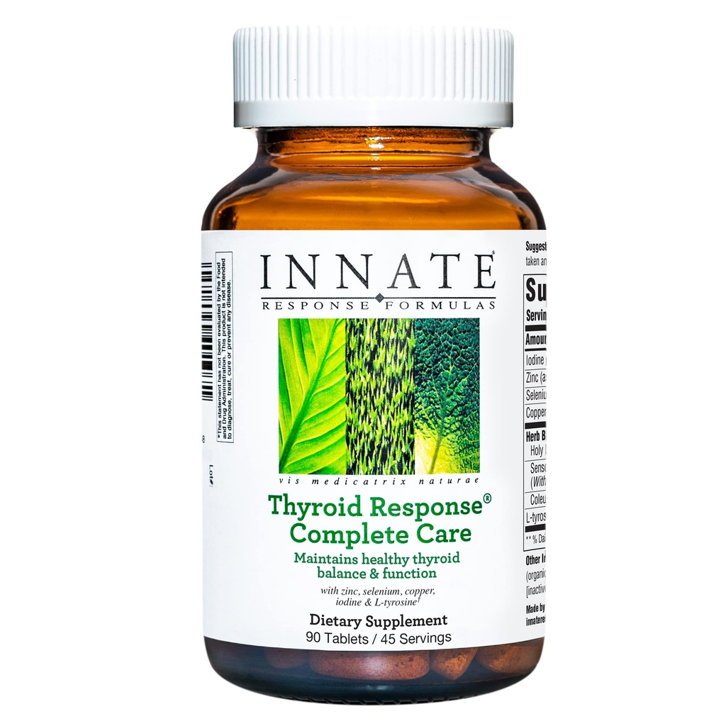 INNATE Response Appropriate Response Complete Care - Made With Ashwagandha - Udržuje optimální rovnováhu a funkci štítné žlázy - Vegetarian, gluten- Free, Non- GMO - 90 tablet (45 Služeb)