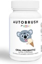 Autobrush Kids Oral- Care Slow Disold Probiotic Tablets CLAS124; Dentální doplňky CLAS124; Zdravější zuby a dásně CLAS124; Vyvážená ústa Biome CLAS124; 30 Počet (Vanilla) (1)