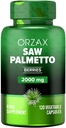 ORZAX Prostate Supplement s pilou Palmetto Extract 2000 mg pro muže - Podpora vlasů a močení - 120 Veg Kapsle - (120 - denní dodávka)
