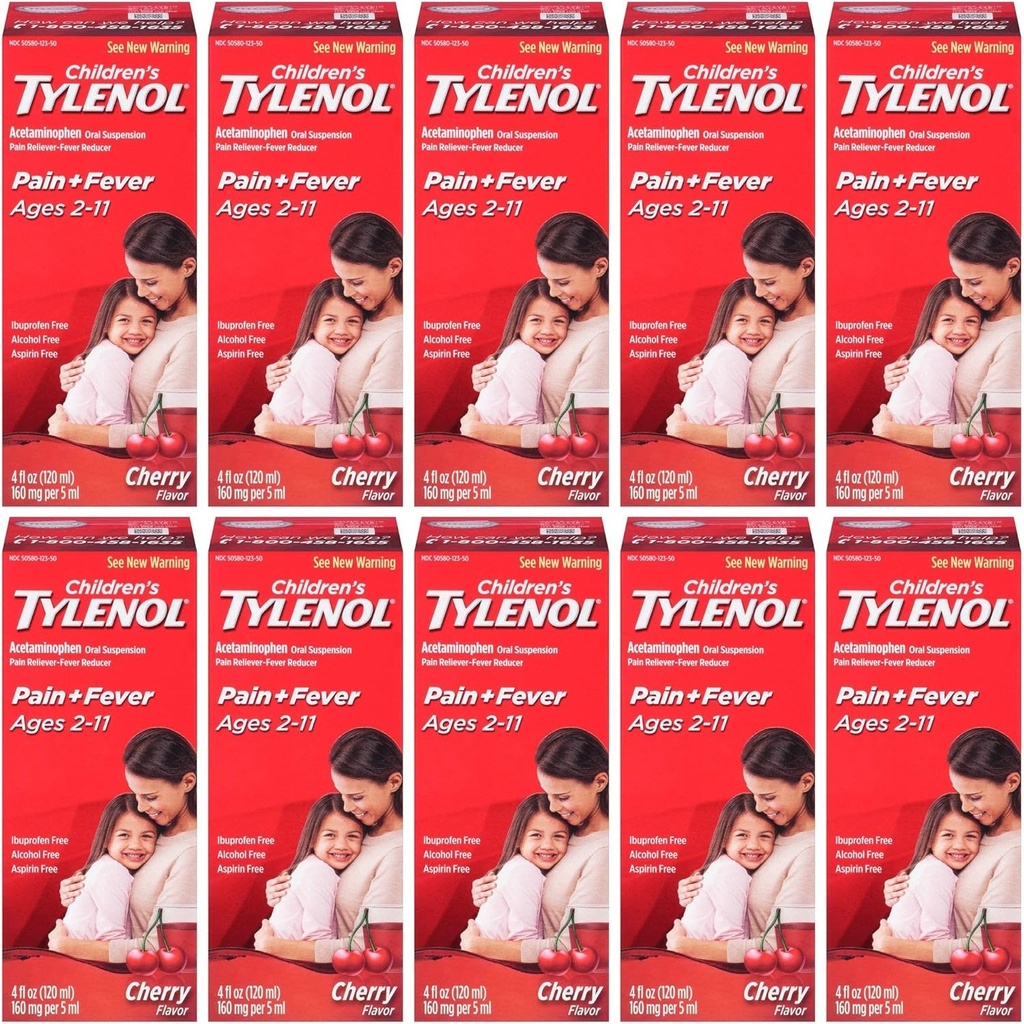 Tylenol Chld Cherry Liq Velikost 4z Tylenol Dětské třešně Výbuch perorální suspenze