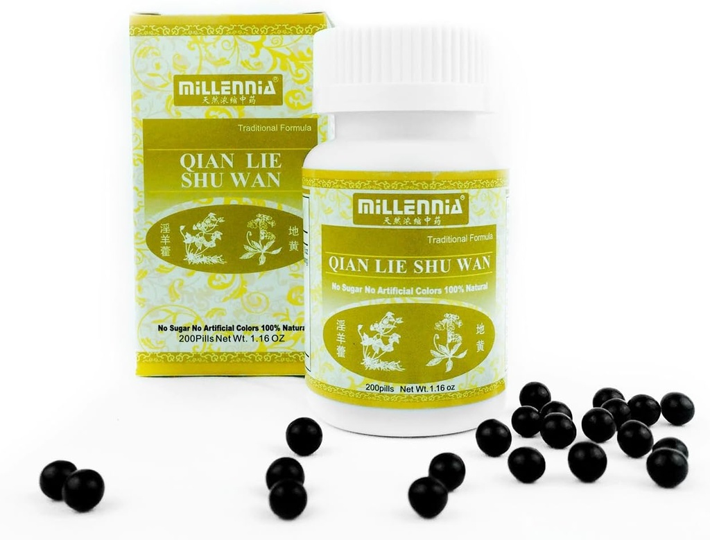MILLENNIA Bylinný dodatek Prostate Pills - Qian Lež Shu Wan - 12 Lahvička Pack (200 pilulek / láhev)