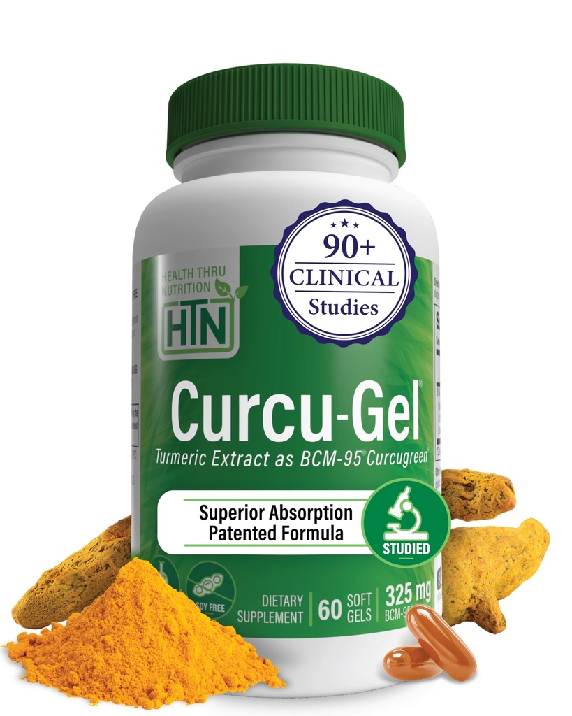 Zdraví Thru Nutrition Curcu- Gel Turmeric Curcumin Complex BCM- 95 Softgels, 325mg (Balení 60)