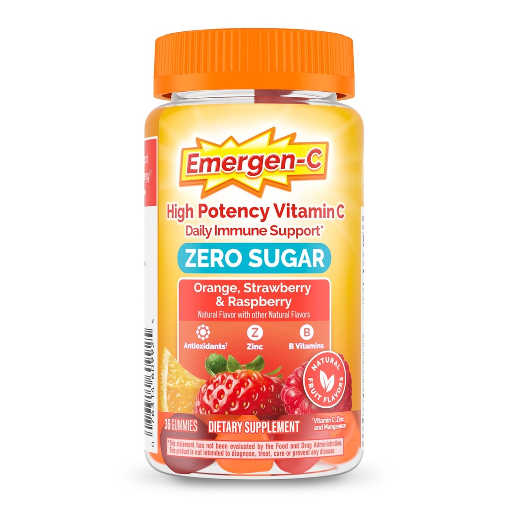 Emergen- C Nulový cukr Imunitní podpora dospělých gumových 36 Počet