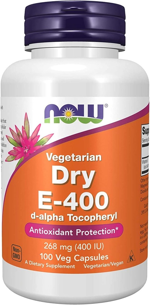 Nyní Potraviny Vitamin E- 400 Suchý - 100 Caps (2 balení)