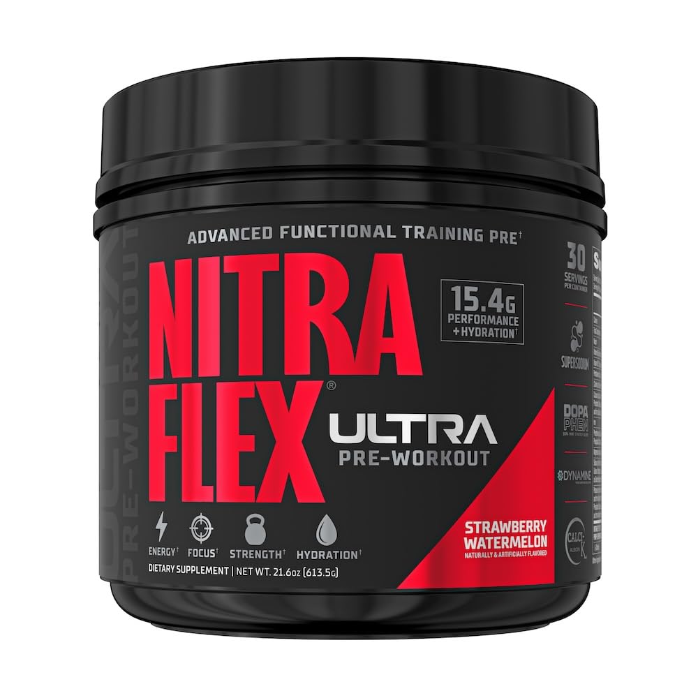 GAT SPORT Nitraflex Ultra Pre- Workout Dodatek (30 Servings, Jahodový meloun)
