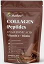 Čokoládový prášek. Kolagen s kyselinou hyaluronovou a vitamínem C. Chocolagen Peptides Powder Chocolate. Kolagen s vitamínem C & Biotin pro vlasy, kůže, hřebíky, klouby. Keto, typ1 a3.