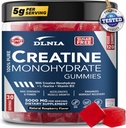 120 Creatine Monohydrát Gummies pro muže a ženy, Vegan- Friendly, Sugar- Free, & Chutné žvýkačky - Instantized Creatin Gummies for Enhanced Muscles Growth, Recovery, & Performance (Malina)