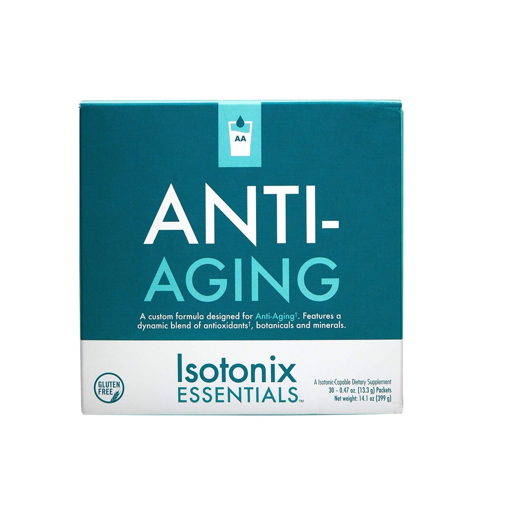 Isotonix Esenciální anti- aging, Antioxidanty, Promotes Muscle Health and Strength, Poskytuje denní výživu, podporuje zdravé stárnutí, trh Amerika (30 Packets)