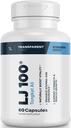 Transparentní Labs LJ100 - Eurycoma Longifolia Tongkat Ali Extract 100mg Kapsle pro Lean Body Mass, Síla a Vylepšení výkonu - 60 Počet