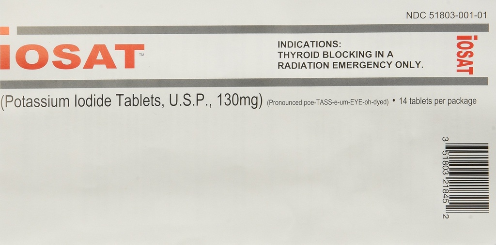 IOSAT 130 mg Iodidové tablety kalium, 5
