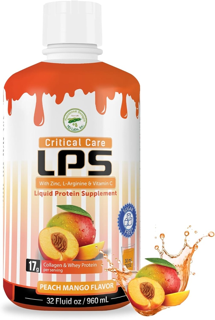 Nutriční vzory LPS tekutý kolagen & syrovátka doplněk, Sugar- Free, Non-GMO nápoj, podporuje zdravou pleť & vlasy pro muže a ženy. (Kritická péče)