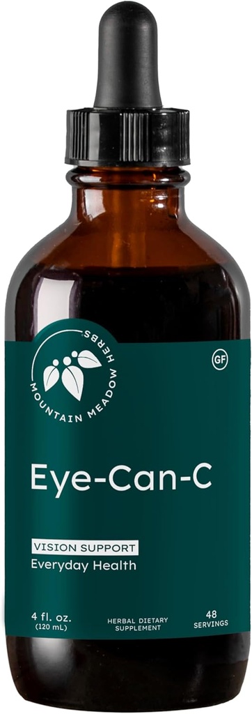 Mountain Meadow Herbs Eye-Can-C 4oz. CLAP 124; Liquid Vision Health and Support with Ginkgo Biloba, Night Vision, Dry-Eye Relief, Glare Reduction & Health Circulation Support
